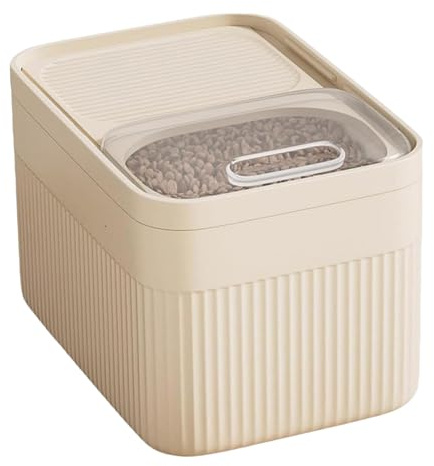 Conteneurs de Stockage d'aliments pour Animaux de Compagnie 7, 5-14 kg Conteneur Stockage d'aliments pour Chats et Chiens avec Couvercle hermétique et Tasse à mesurer Boîte Rangement en PP t