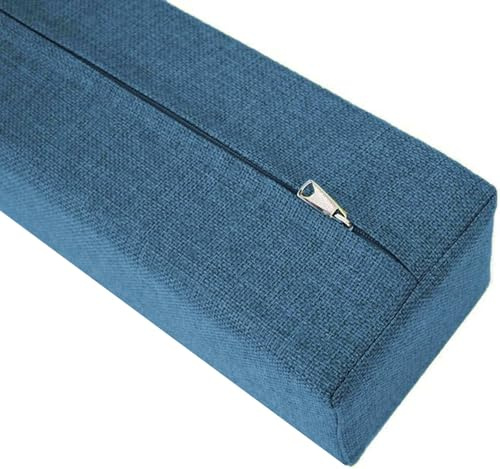 Cuscino blu per letto matrimoniale o king size, 140 x 20 x 25 cm, cuscino perfetto per letti laterali, elimina le lacune, comoda soluzione per il sonno.