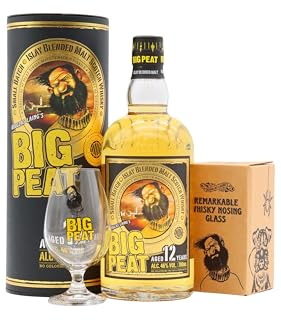 Big Peat - Islay Blended Scotch - 12 year old Whisky 70cl 46% ABV (Includes Tasting Glass)
