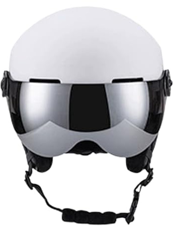 Lpoppcx Caschi da Sci per Uomini - Cappello Traspirante,Casco Da Sci Per Clima Freddo Con Lente,Per Uomini Donne Sciatori Snowboarder Discesa Libera Località Sciistica Sport All'Aperto Motociclo