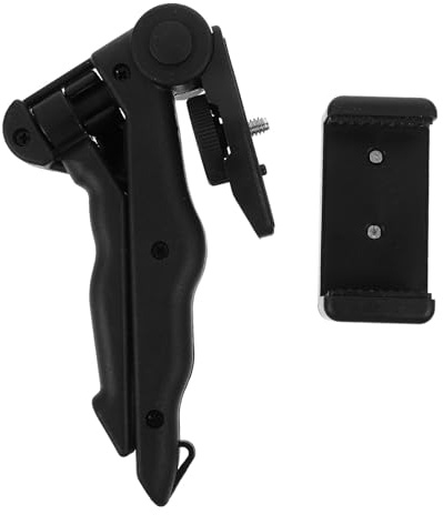 Ipetboom Supporto Treppiede per Cellulare Portatile Anti-Vibrazione Morsetto Supporto da Tavolo Stabile per Registrazione Video e Live Streaming Leggero e Compatto per Casa Ufficio e