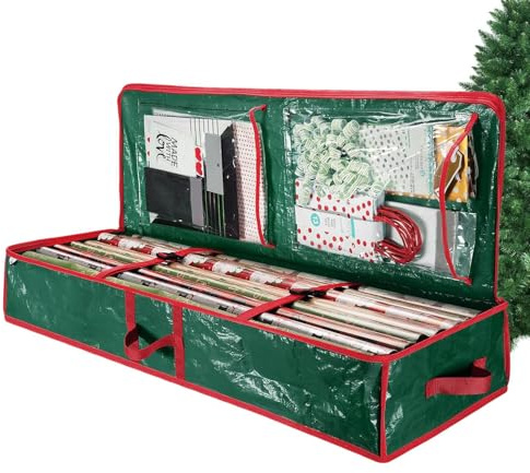 Aufbewahrungsbox Für Geschenkpapier,Großes Fassungsvermögen Wasserdicht | Feiertags Geschenkpapier Aufbewahrungsbox | Für Schleifen, Rollen, Bänder, Schlafzimmer, Kleiderschrank, Schrank Und