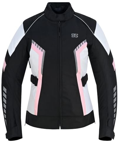 Genérico Chaqueta de Moto para Mujer,ST 848 MXP‑Tex – 3 Capas, 4 Estaciones, Impermeable, Térmica Desmontable