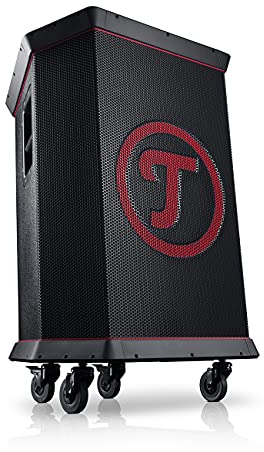 Teufel ROCKSTER - Großer Bluetooth Lautsprecher - Mobiles Event Sound System mit Rollen, 450 W, mit Langer Akkulaufzeit, 2-Kanal DJ-Mischpult, Powerbank-Funktion, Robust Party Speaker