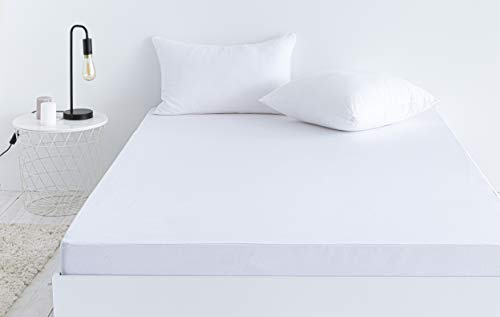 Todocama Wasserdichter Matratzenschoner, Matratzenbezug, Spannbettlaken, wasserdicht, verstellbar, hypoallergen. (Bett 200 x 190/200 cm)