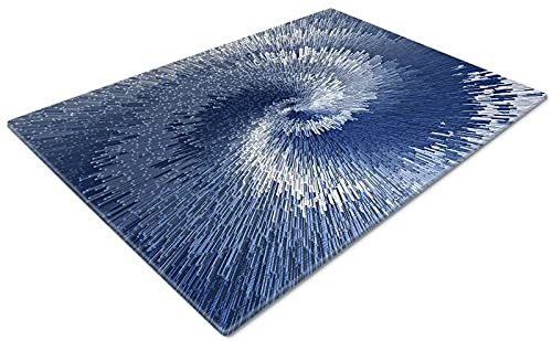 Chopping Board | Glass Chopping Boards for Kitchens | Glass Worktop Savers for Kitchen | Glass Chopping Boards | Small Chopping Board | Blue Navy Chic (40x30cm)