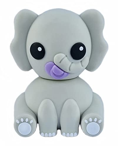 Ulticool - Éléphant 16 Go - Bébé avec Tétine - USB Flash Drive - Clé USB Unique Originale - Stockage des Données de Clé Mémoire - Stick - Gris Violet Lilas