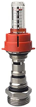 DAZZLEEX Fußbodenheizung Wasserabscheider verwendet Durchflussmesser, um die Temperatur und Durchflusseinstellvorrichtung jedes Raumes visuell zu steuern G1/2-Galvanik