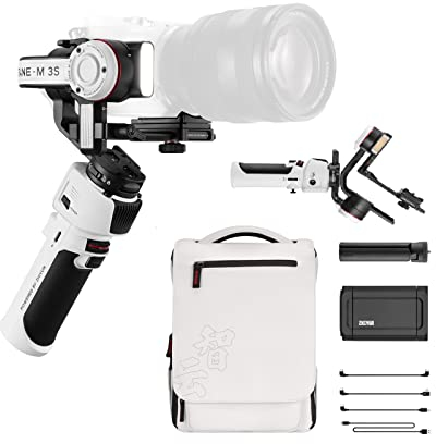 Zhiyun Crane-M3 S Combo Stabilisateur de cardan portable à 3 axes Design tout-en-un pour appareils photo sans miroir, smartphone, caméras d'action avec support de téléphone