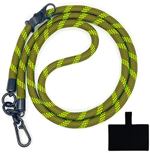 Thick Rope Cell Phone Lanyard Spacer, Anti Theft Phone Strap, Adjustable Crossbody Phone Strap, Universal Crossbody Patch Phone Lanyards, for All Smartphone (29)