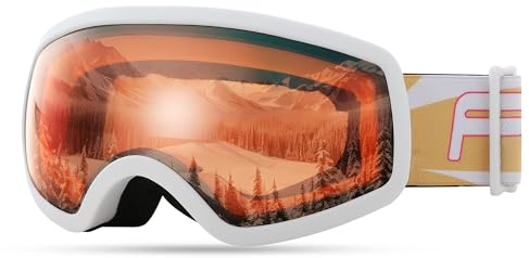 FEISEDY Kids Ski Goggles,Snowboard Goggles for Boys Girl Youth,OTG Anti Fog UV Protection Snow Goggles B0019