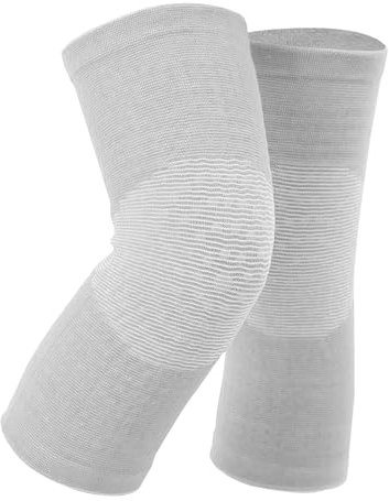 1 paire de genouillères, manchons de compression du genou, genouillères respirantes à pression, genouillères d'entraînement pour hommes et femmes (gris)