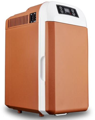 LWCHUANG 8L car refrigerator freezer, camping mini thermostat 12V, portable car refrigerator, -10℃ to 65℃ silent electric thermostat, suitable for camping, picnics, RVs, boats