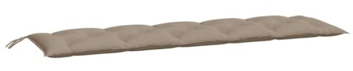 vidaXL Cuscino per Panca Tortora 180x50x7 cm in Tessuto Oxford