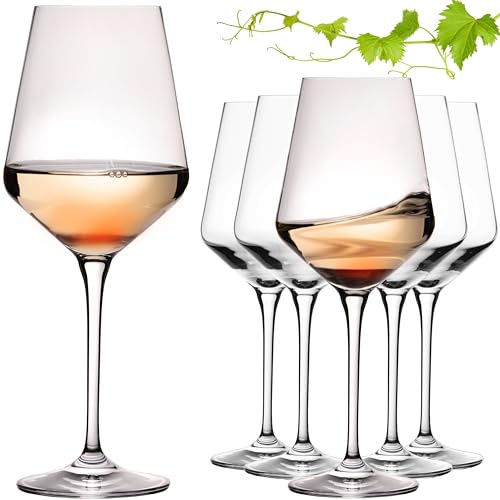 Imperial Athènes Lot de 6 verres à vin blanc en cristal cristalline Passe au lave-vaisselle 450 ml