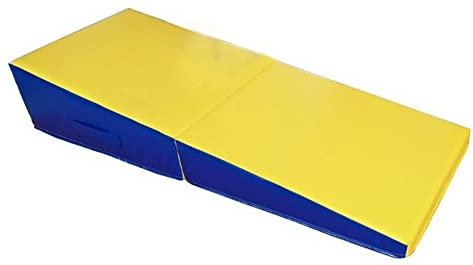Faltbare Gymnastik-Käse-Keilmatte für Fitnessstudio, Fitness, Tumbling, Geschicklichkeitsform, Übung, Gymnastik, Trainingsmatte für Kampfsport und Tanz