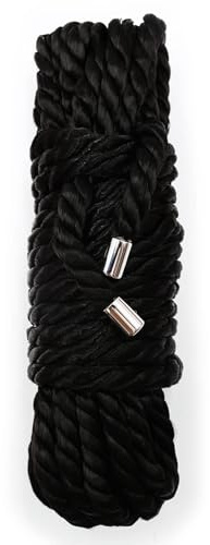 ZLYFCL Fesselseil Bondageseile SM Bondage Seil Fesseln Set Weiches Seidenseil mit Metallspitze Handfesseln Armfesseln Fußfesseln BDSM Fesselspiele Sex Spielzeug für Paare Extrem 5 Meter