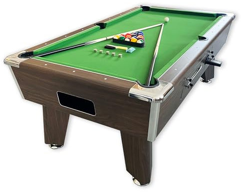 Billardtisch 7FT grün mit manueller Münze - Competition