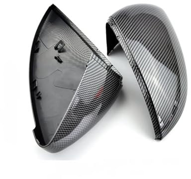 Auto Spiegelkappen Für Golf 7 MK7 Für MK7.5 Für GTI R Für GTE Für GTD 2013-2018 Rückspiegelabdeckung Seitenflügel Rückspiegelgehäuseabdeckungen Außenspiegelkappen(Carbon Look)