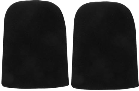 DONFAMDS Fußsack für Rollstuhl Erwachsene 2 Stück Schwarze Neopren Fußstützenpolster mit Antirutsch und Antikollisionsfunktion Weich und Leicht zu Reinigen für Ältere Rollstuhlfahrer