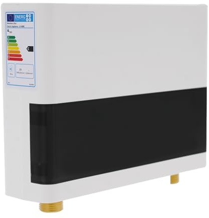Czyurachel 6 kW Durchlauferhitzer 220 V | Warmwasserbereiter mit Fernbedienung | LED Touchscreen | 30–55 °C | Intelligente Temperaturregelung | Durchlauferhitzer für Waschtisch, Dusche