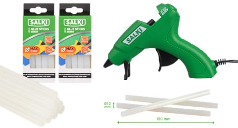 SET PREMIUM PISTOLA PER COLLA BASSA TEMPERATURA 40W LOW TEMP + 2 SCATOLE LOW TEMP 12MM