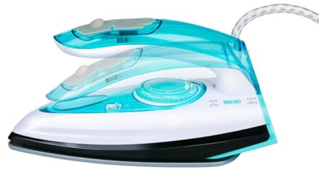 alpina Reisebügeleisen SL-9990B2 - Dual-Voltage Bügeleisen mit Dampfstoß - Klappbares Kompaktes Bügeleisen für Reise - 750-1200W