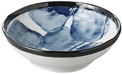 Set of 5, Large Bowls, Planting Bowls, Watercolor Blue Hand Binneri, 50 Balls, 6.5 x 2.0 inches (16.6 x 5.2 cm), Restaurant, Restaurant, Commercial Use, Tableware