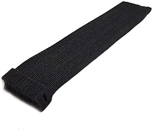 Klettkabelbinder 300mm 30cm Schwarz wiederverwendbar (20 Stück)