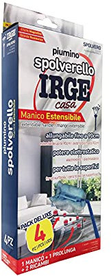 IRGE Poudre plumeau Manche Extensible, Multicolore