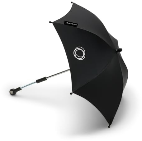Bugaboo verstellbares Sonnendach mit Lüftungsfenstern und Guckfenster, mit Lichtschutzfaktor 50+ für die Bugaboo Bee Kinderwagen Modelle, Nebelblau