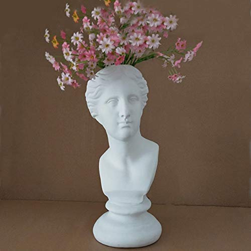 BINLIN Scultura Statua Regalo Personaggio in Gesso Scultura Vaso da Fiori Ritratto Figura David Vaso da Fiori Giardino, El