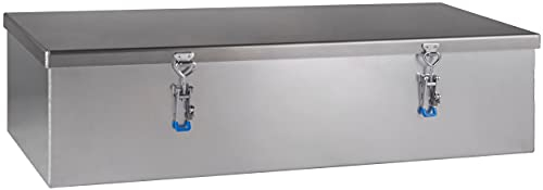 Dachbox Staukasten Staubox Werkzeugkasten Truckbox aus Aluminium natur/glatt B 1400 x H 400 x T 600 mm Made in Germany mit Stahlseilen LKW Expeditionsfahrzeug Wohnmobil ohne Befestigungsmaterial
