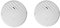 Lancoon Door Window Vibration Sensor Alarm White 2 Packs 125dB Loud Slim Glass Break Burglar Detector with Adjustable Sensitivity LED Indicator Light for Home Office Security