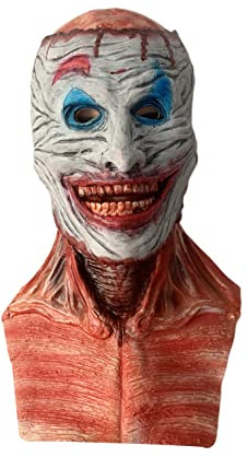BaronHong Halloween Crâne Masque Mâchoire Mobile, Couverture de Crâne Effrayant, Masque Squelette en Latex, Masques Effrayants pour Adultes Costume Party