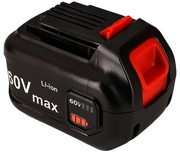 H-ANT Batterie au lithium de rechange 60 V 4000 mAh compatible avec taille-haie Black and Decker 60 V : LBX1560 LBX2560