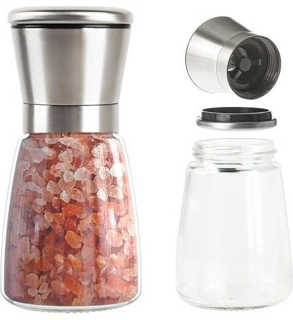 Moulin à Sel et à Poivre en Acier Inoxydable 304, Moulin à épices, Moulin à Piment, Moulin à Sel et à Poivre, Broyeur en Céramique, Broyeur en Verre Manuel