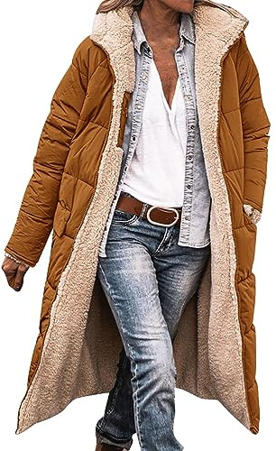 2024 Special Deals Womens Padded Jackets Size 18 Funnel Neck Coat Women Fleece Oversized Hoodie Ladies Knitted Jackets Canadian Peak Jacket Women My Orders Tiktok Trend Items