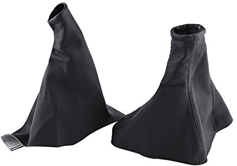 Zohisin Soufflet de levier de vitesse 20. 0 × 12. 0 × 2. 0 soufflet de levier de vitesse de voiture, couvercle de coffre en PU pour Opel 01-06 Corsa 93-00 Soufflet de frein à main confortable