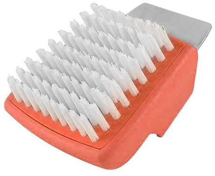 Spazzola per barbecue da esterno, spazzole per barbecue | Spazzola per la pulizia del barbecue | 2 in 1 strumenti di pulizia 2 in 1, spazzola per la pulizia della griglia, raschietto in acciaio inox