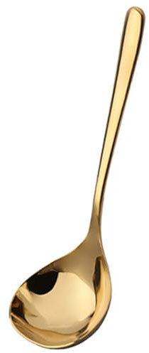 BYYLECL 7.9 or 6.7 Inch Soup Ladle Mini Ladle Gold Soup Spoon Silver Small Gravy Stainless Steel Sauce Ladle Gravy Ladle Gold