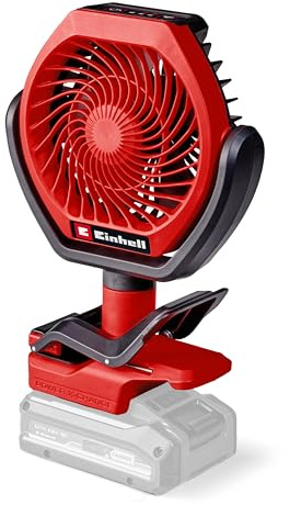 Einhell Cordless Fan 18V Power X-Change, Brushless Motor, 110mm Blade, 3 Speed Settings, Infinitely Adjustable, Mounting Options, Without Battery GC-CF 18/110 Li-Solo