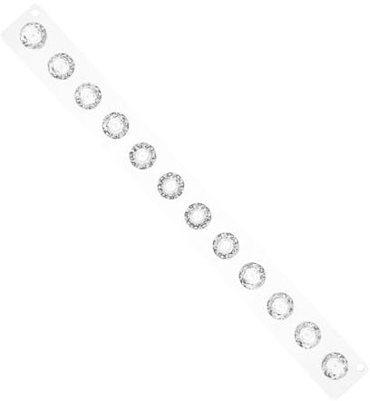 Luxshiny Portagioielli da Parete in Acrilico con Ganci, Organizzatore Multifunzione per Collane, Bracciali e Orecchini, Salvaspazio