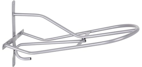 VOSS.farming Sattelhalter Grace mit Trensenhaken Silber Metall Wandmontage Englischsattel
