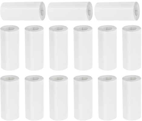 WOONEKY Papel Térmico para Impresora Fotográfica 57x25 Mm sin Adhesivo, 15 Rollos para Cámara Instantánea y Corrección de Errores, Recarga Compatible para Impresora Térmica