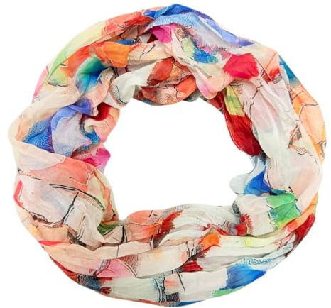 Farbverlauf Seide Loop Farbverlauf Frühling Rundschal Regenbogen Sommer Herbst Leicht Schal Stola
