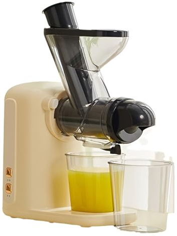 100W Cold Press Slow Juicer – Masticating Juicer Extractor for Fruits, Vegetables & Herbs, Compact Automatic Juice Maker – Easy Clean & Quiet Operation