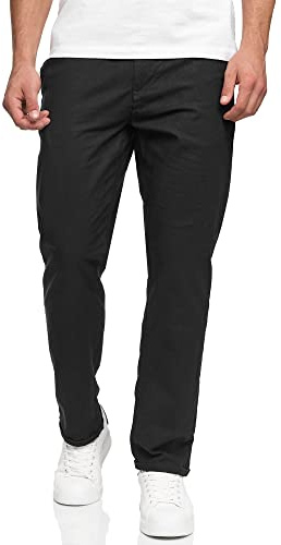 Indicode Herren Haverfield leichte Stoffhose aus Leinen und Baumwolle | Moderne Stoffhose aus atmungsaktivem Leinen-Baumwoll-Mix, Chinohose, Sommerhose, Freizeithose für Männer