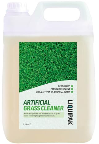 Liquipak Artificial Grass Cleaner 5L | Pet Friendly Concentrated AstroTurf Cleaner, Removes Stains & Eliminates Odours, Safe Disinfectant for Synthetic Lawns