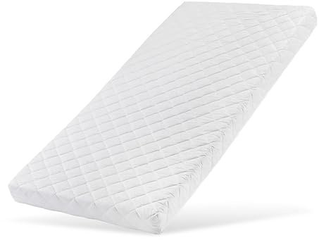 Kids Collective Matratze 70x140 Baby Kindermatratze 70x140cm mit waschbarem Bezug für Kinder 10cm hoch mit Spannbettlaken aus 100% Baumwolle Wendematratze eco5 Zertifizierung für Kinderbett Bodenbett
